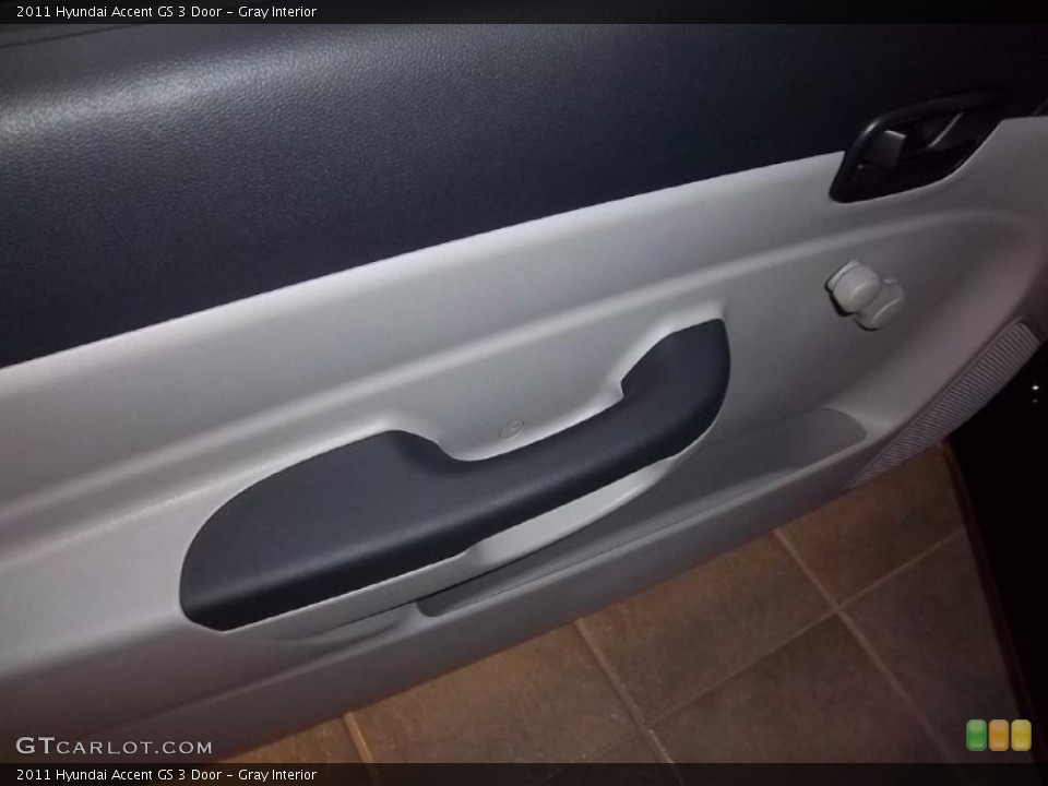 Gray Interior Door Panel for the 2011 Hyundai Accent GS 3 Door #39092110