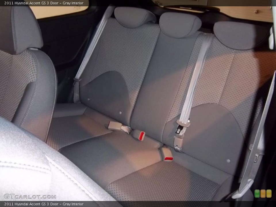 Gray Interior Photo for the 2011 Hyundai Accent GS 3 Door #39092126