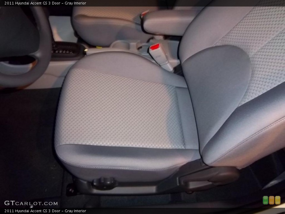 Gray Interior Photo for the 2011 Hyundai Accent GS 3 Door #39092470