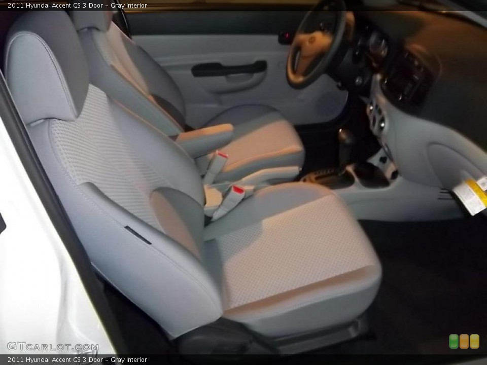 Gray Interior Photo for the 2011 Hyundai Accent GS 3 Door #39092518