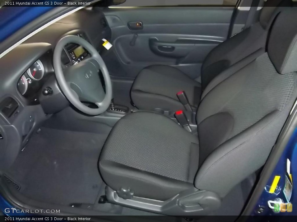 Black Interior Photo for the 2011 Hyundai Accent GS 3 Door #39092826