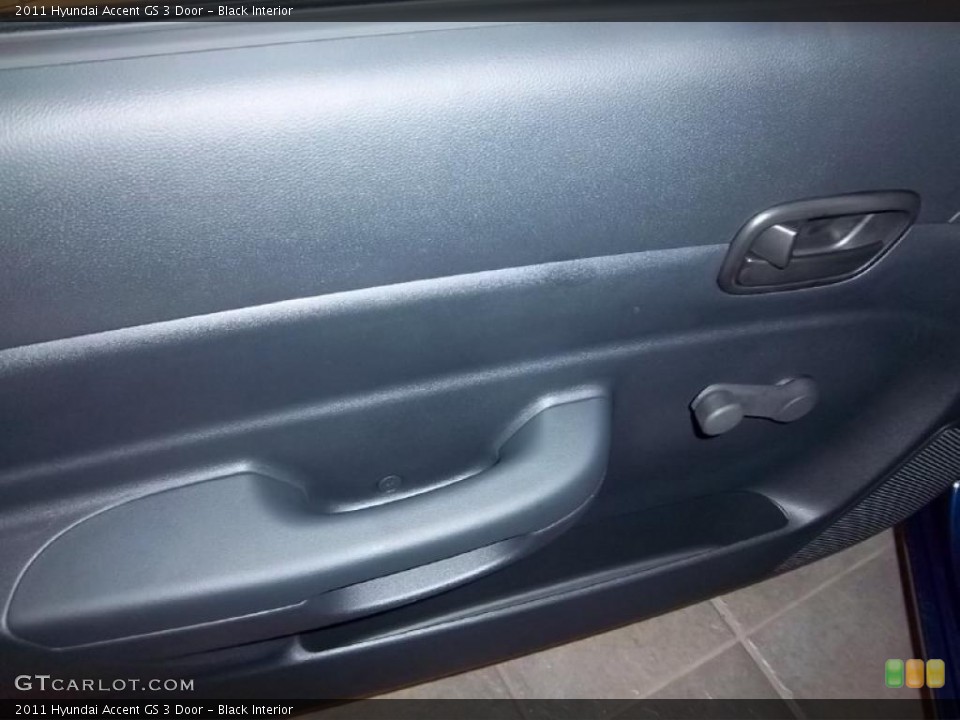 Black Interior Door Panel for the 2011 Hyundai Accent GS 3 Door #39092870