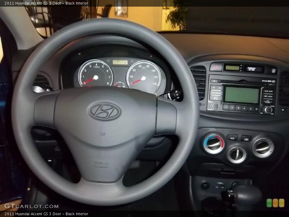 Black Interior Dashboard for the 2011 Hyundai Accent GS 3 Door #39092962