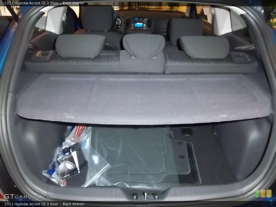 Black Interior Trunk for the 2011 Hyundai Accent GS 3 Door #39093562
