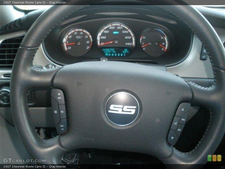 Gray Interior Steering Wheel for the 2007 Chevrolet Monte Carlo SS #39093646