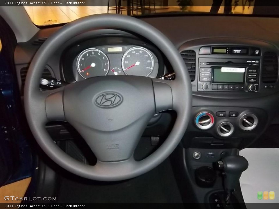 Black Interior Dashboard for the 2011 Hyundai Accent GS 3 Door #39093706