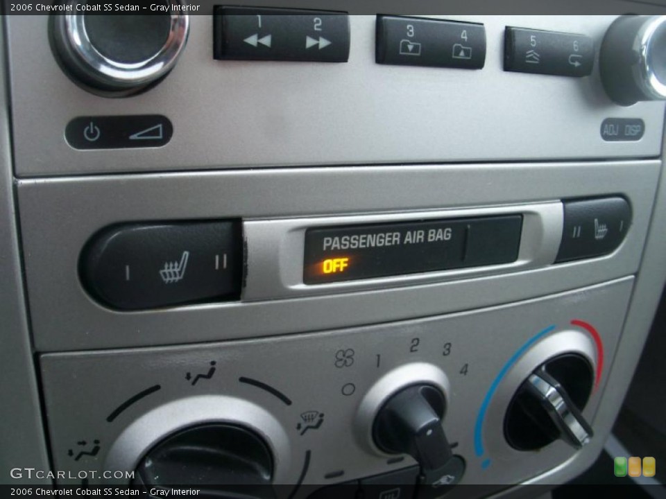 Gray Interior Controls for the 2006 Chevrolet Cobalt SS Sedan #39094326