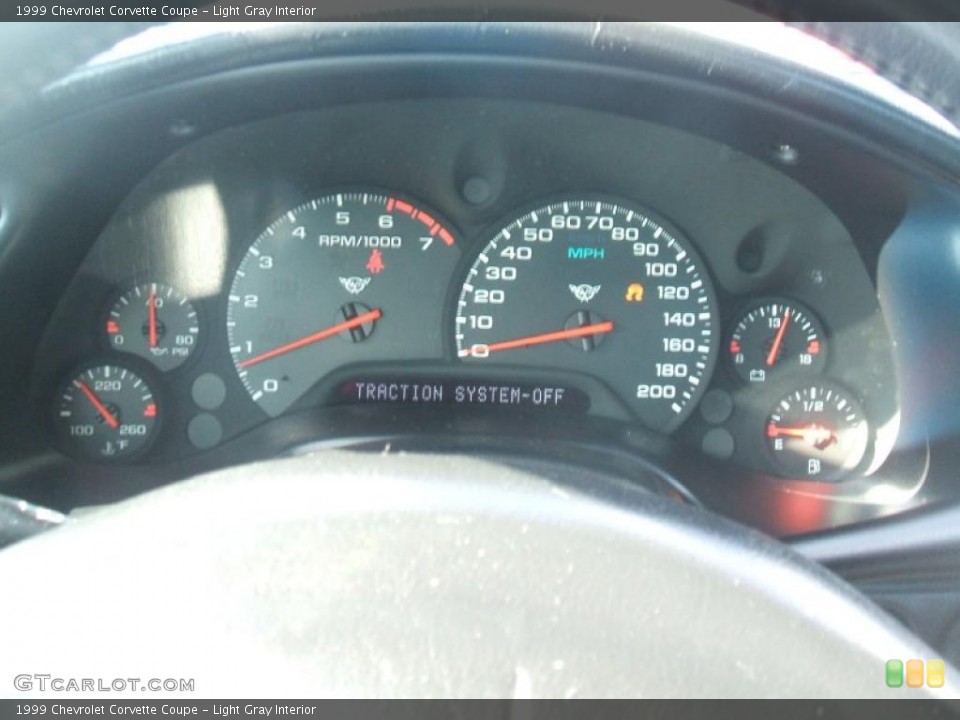 Light Gray Interior Gauges for the 1999 Chevrolet Corvette Coupe #39095410
