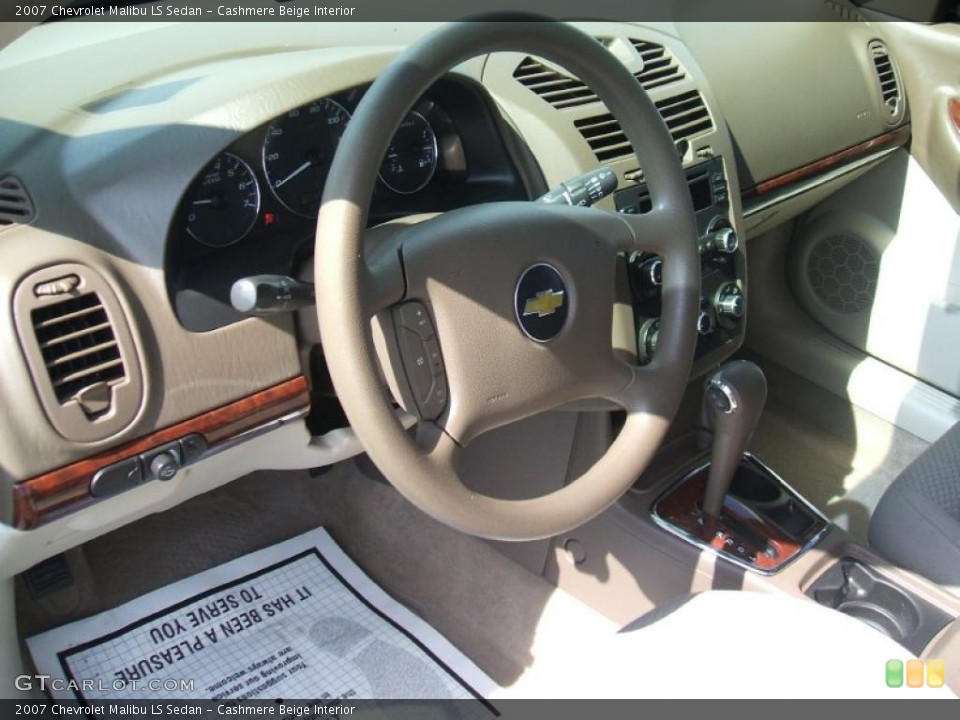Cashmere Beige Interior Prime Interior for the 2007 Chevrolet Malibu LS Sedan #39095950