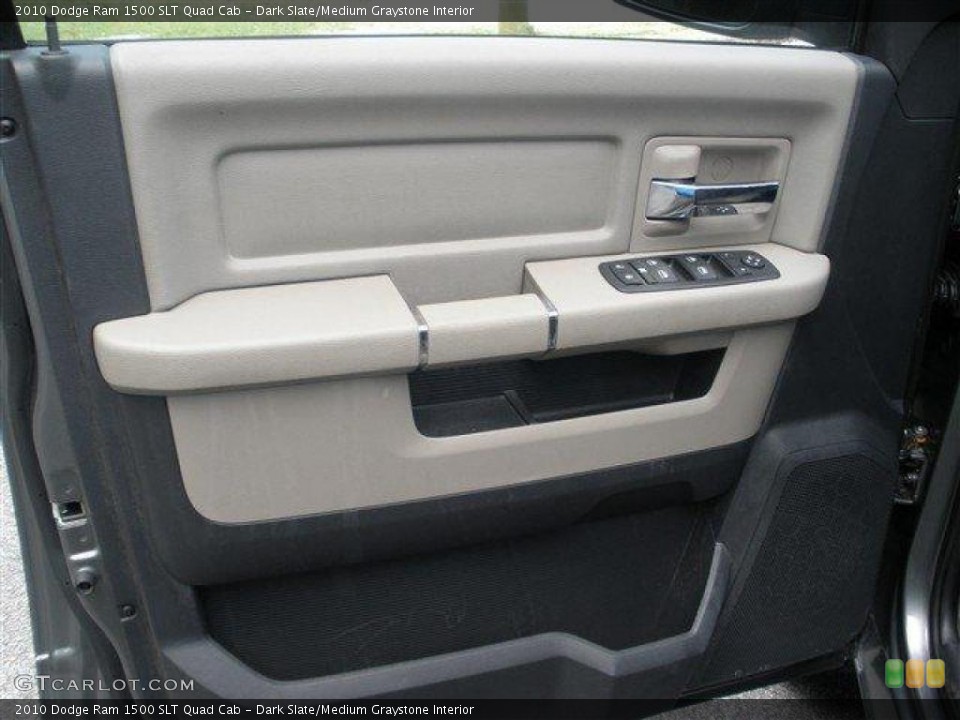 Dark Slate/Medium Graystone Interior Door Panel for the 2010 Dodge Ram 1500 SLT Quad Cab #39096094