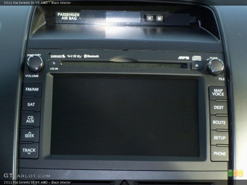 Black Interior Navigation for the 2011 Kia Sorento SX V6 AWD #39097682