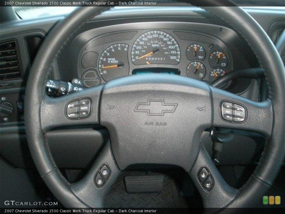 Dark Charcoal Interior Steering Wheel for the 2007 Chevrolet Silverado 1500 Classic Work Truck Regular Cab #39098334