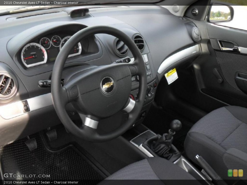 Charcoal Interior Photo for the 2010 Chevrolet Aveo LT Sedan #39099790