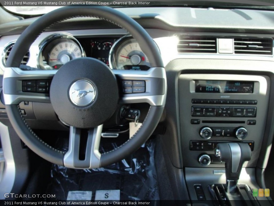 Charcoal Black Interior Dashboard for the 2011 Ford Mustang V6 Mustang Club of America Edition Coupe #39099950