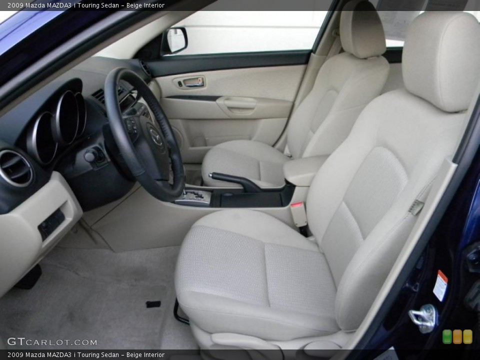 Beige Interior Photo for the 2009 Mazda MAZDA3 i Touring Sedan #39100098