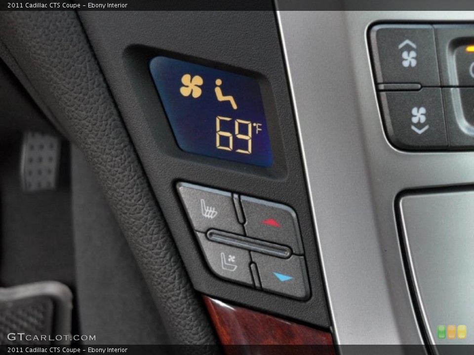 Ebony Interior Controls for the 2011 Cadillac CTS Coupe #39100478