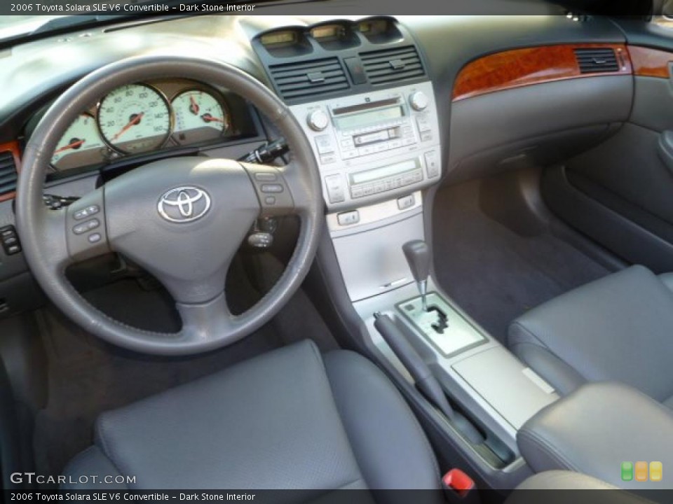 Dark Stone Interior Prime Interior for the 2006 Toyota Solara SLE V6 Convertible #39100762
