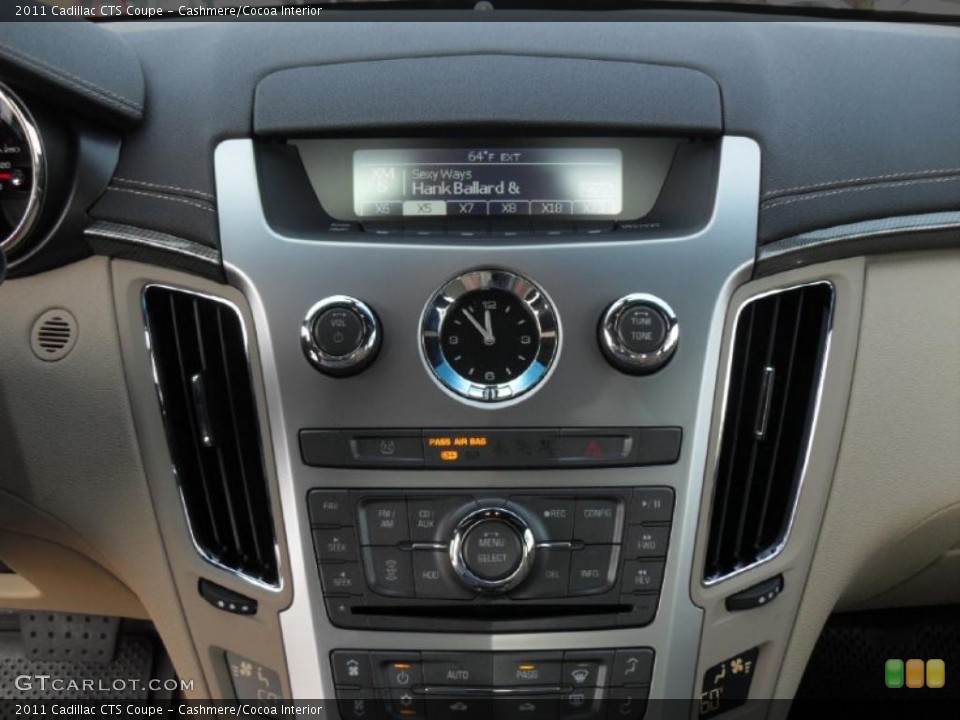Cashmere/Cocoa Interior Controls for the 2011 Cadillac CTS Coupe #39100938