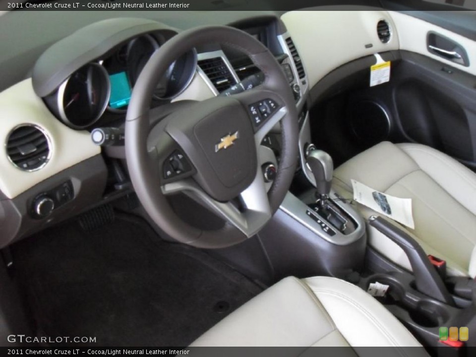 Cocoa/Light Neutral Leather Interior Prime Interior for the 2011 Chevrolet Cruze LT #39101527