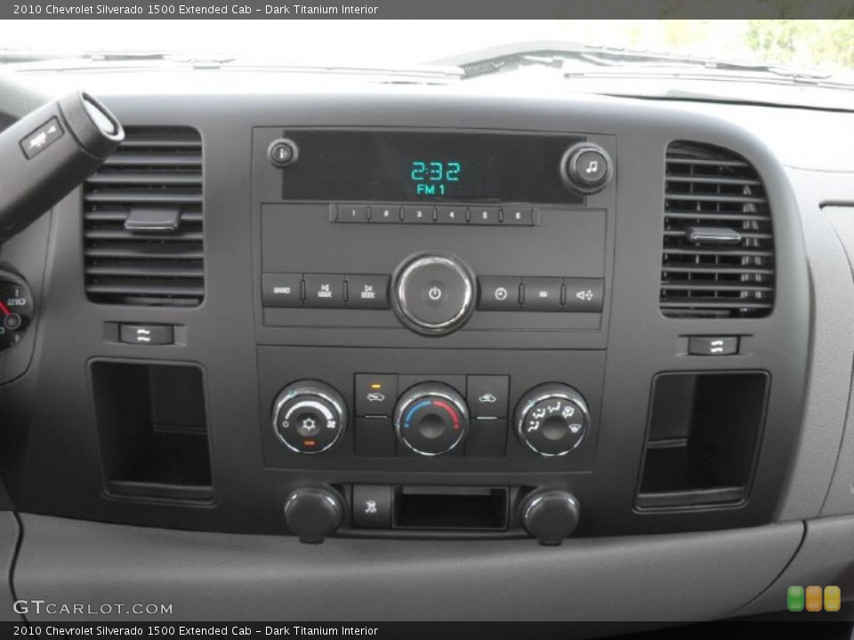 Dark Titanium Interior Controls for the 2010 Chevrolet Silverado 1500 Extended Cab #39102114