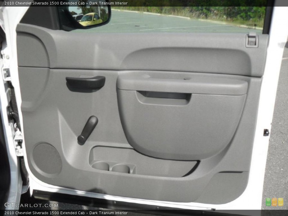 Dark Titanium Interior Door Panel for the 2010 Chevrolet Silverado 1500 Extended Cab #39102294