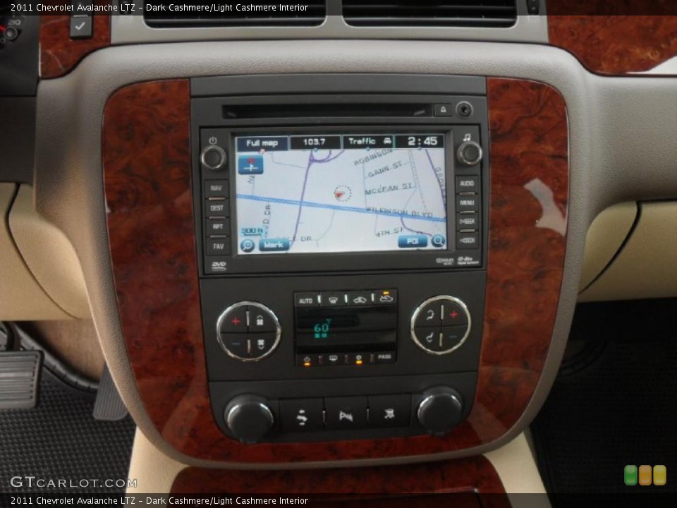 Dark Cashmere/Light Cashmere Interior Controls for the 2011 Chevrolet Avalanche LTZ #39102530