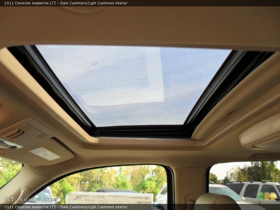 Dark Cashmere/Light Cashmere Interior Sunroof for the 2011 Chevrolet Avalanche LTZ #39102546