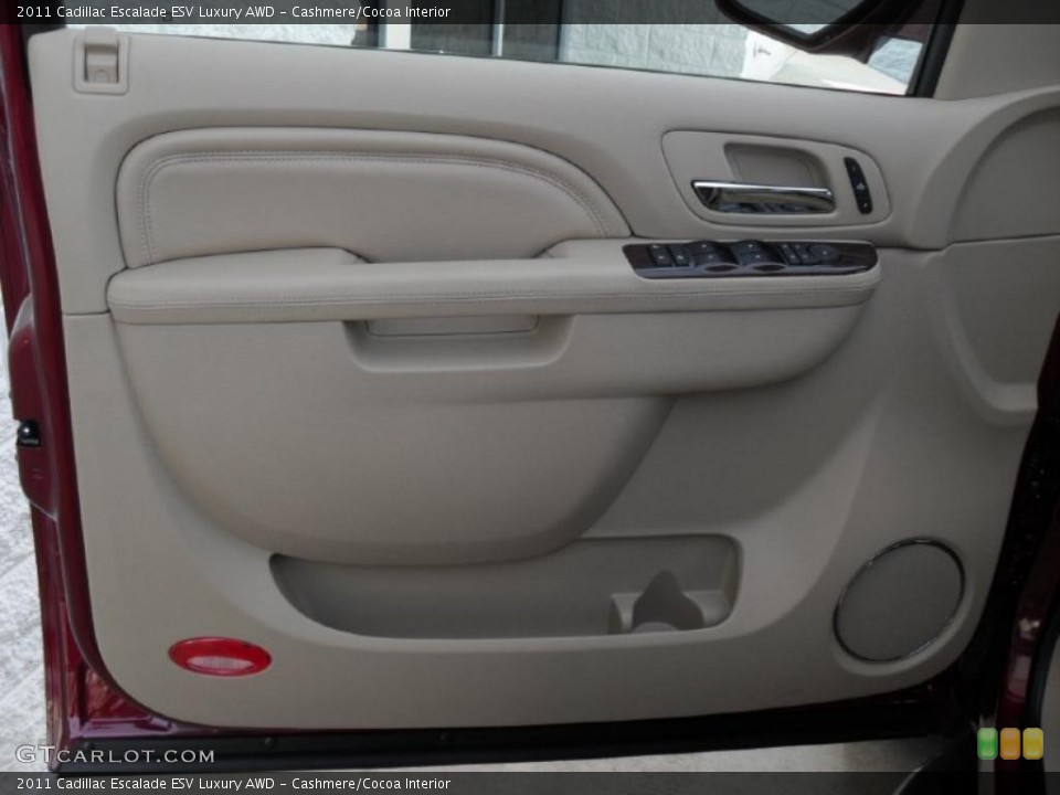 Cashmere/Cocoa Interior Door Panel for the 2011 Cadillac Escalade ESV Luxury AWD #39102925