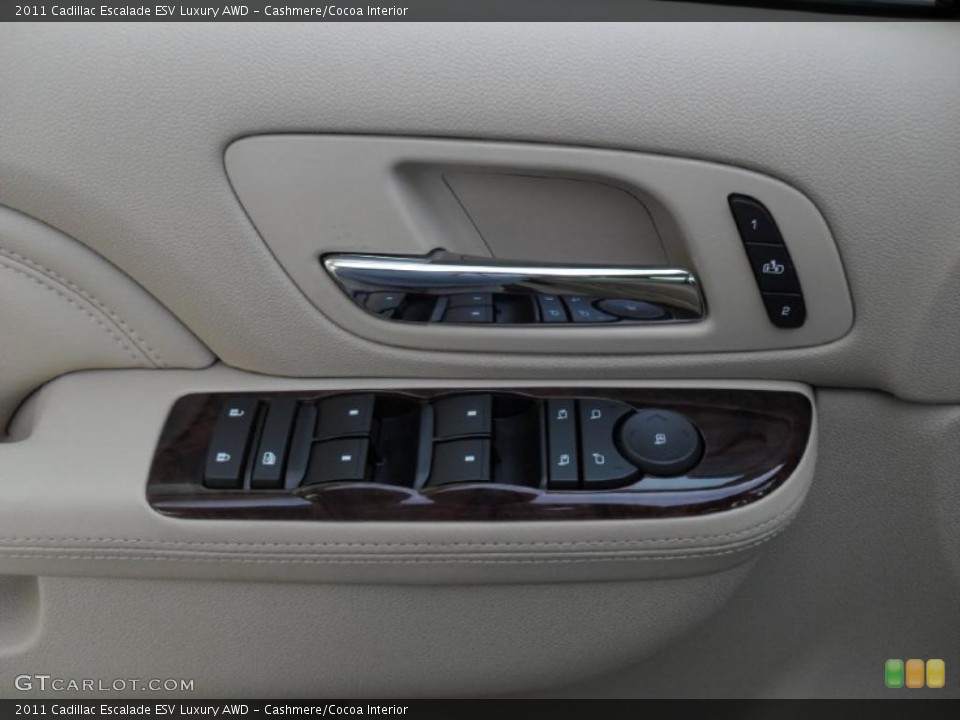 Cashmere/Cocoa Interior Controls for the 2011 Cadillac Escalade ESV Luxury AWD #39102941
