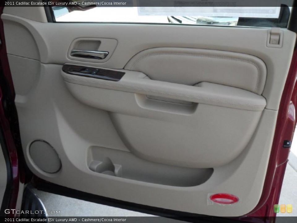 Cashmere/Cocoa Interior Door Panel for the 2011 Cadillac Escalade ESV Luxury AWD #39103197