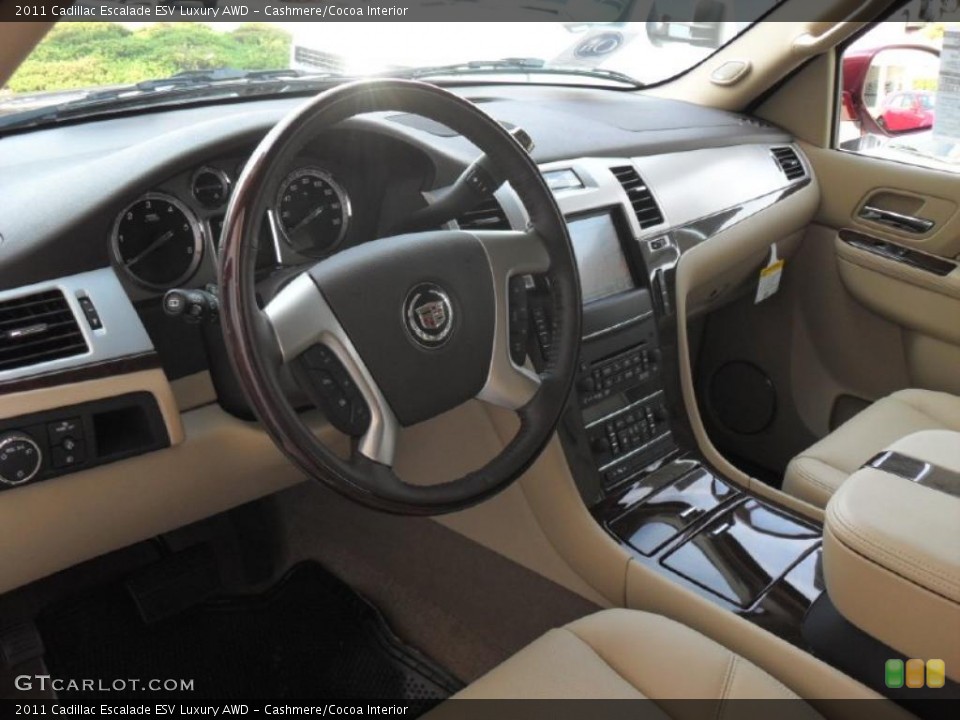 Cashmere/Cocoa Interior Prime Interior for the 2011 Cadillac Escalade ESV Luxury AWD #39103261