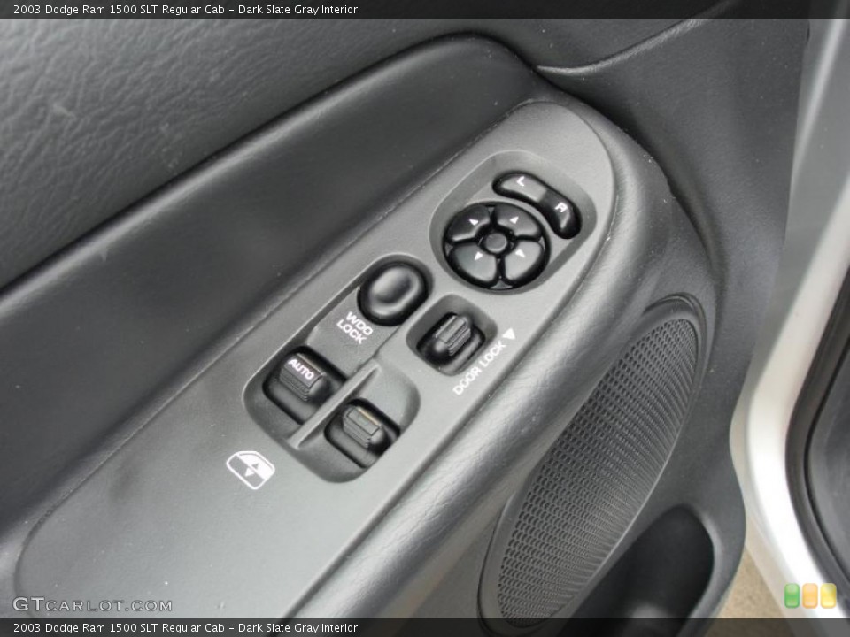 Dark Slate Gray Interior Controls for the 2003 Dodge Ram 1500 SLT Regular Cab #39103909