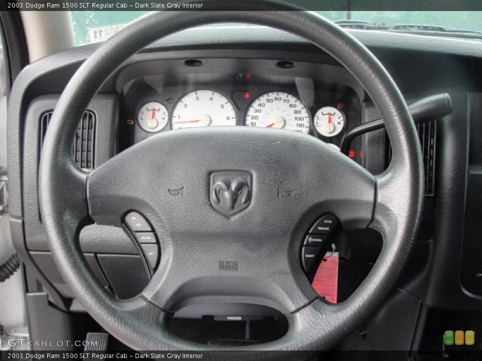 Dark Slate Gray Interior Steering Wheel for the 2003 Dodge Ram 1500 SLT Regular Cab #39104073