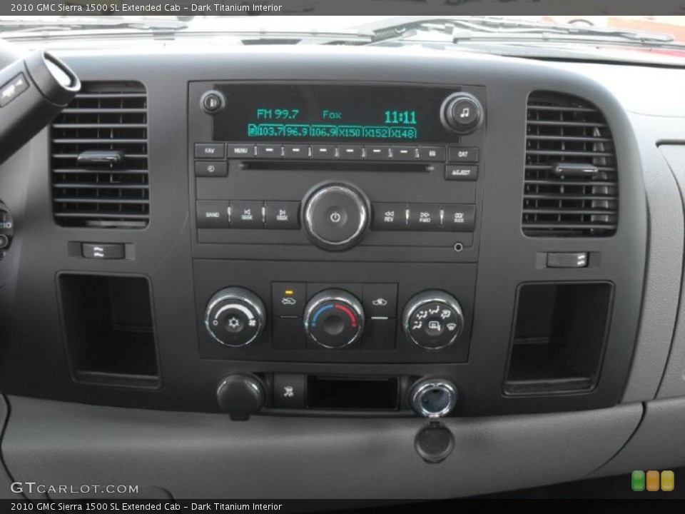 Dark Titanium Interior Controls for the 2010 GMC Sierra 1500 SL Extended Cab #39104781