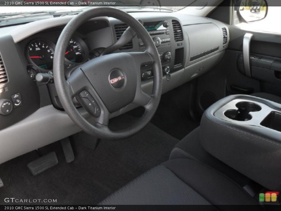 Dark Titanium Interior Prime Interior for the 2010 GMC Sierra 1500 SL Extended Cab #39105021