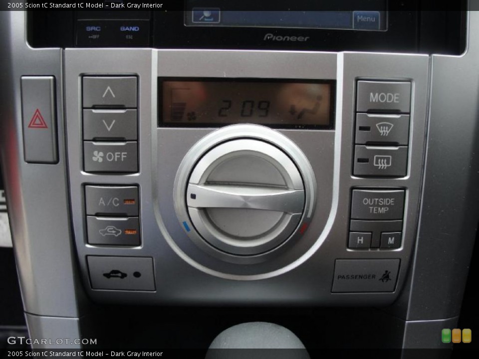 Dark Gray Interior Controls for the 2005 Scion tC  #39105661
