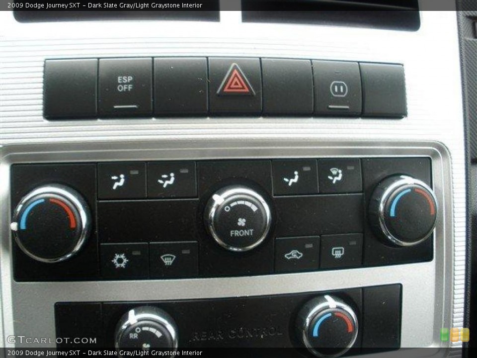Dark Slate Gray/Light Graystone Interior Controls for the 2009 Dodge Journey SXT #39105709