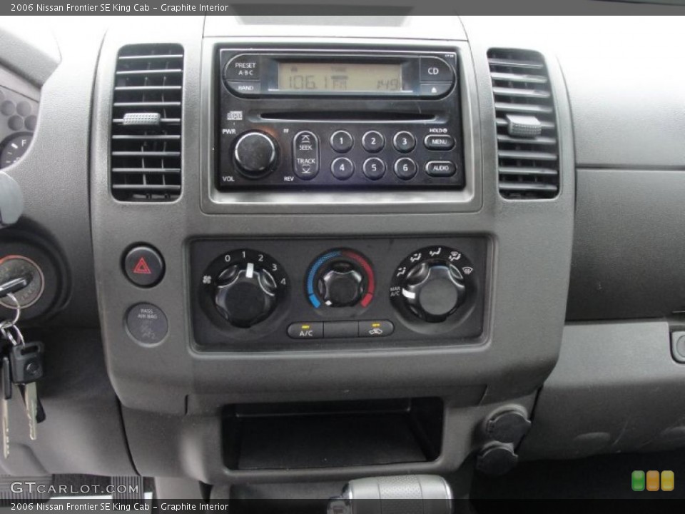 Graphite Interior Controls for the 2006 Nissan Frontier SE King Cab #39106437