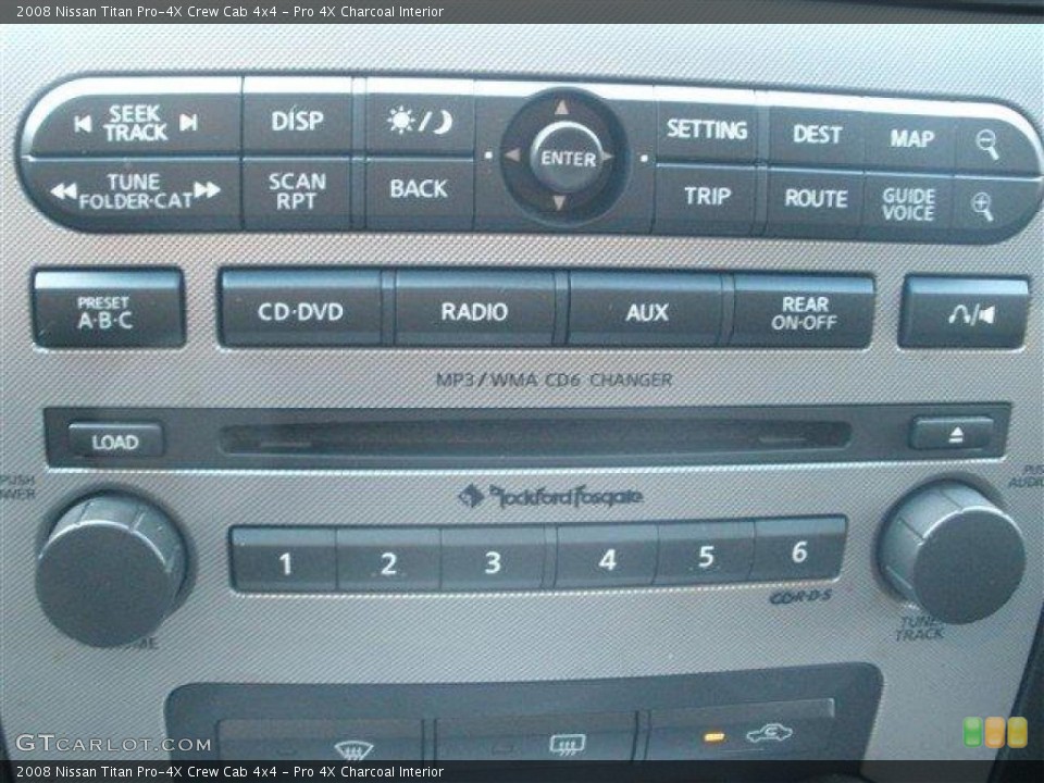 Pro 4X Charcoal Interior Controls for the 2008 Nissan Titan Pro-4X Crew Cab 4x4 #39106949