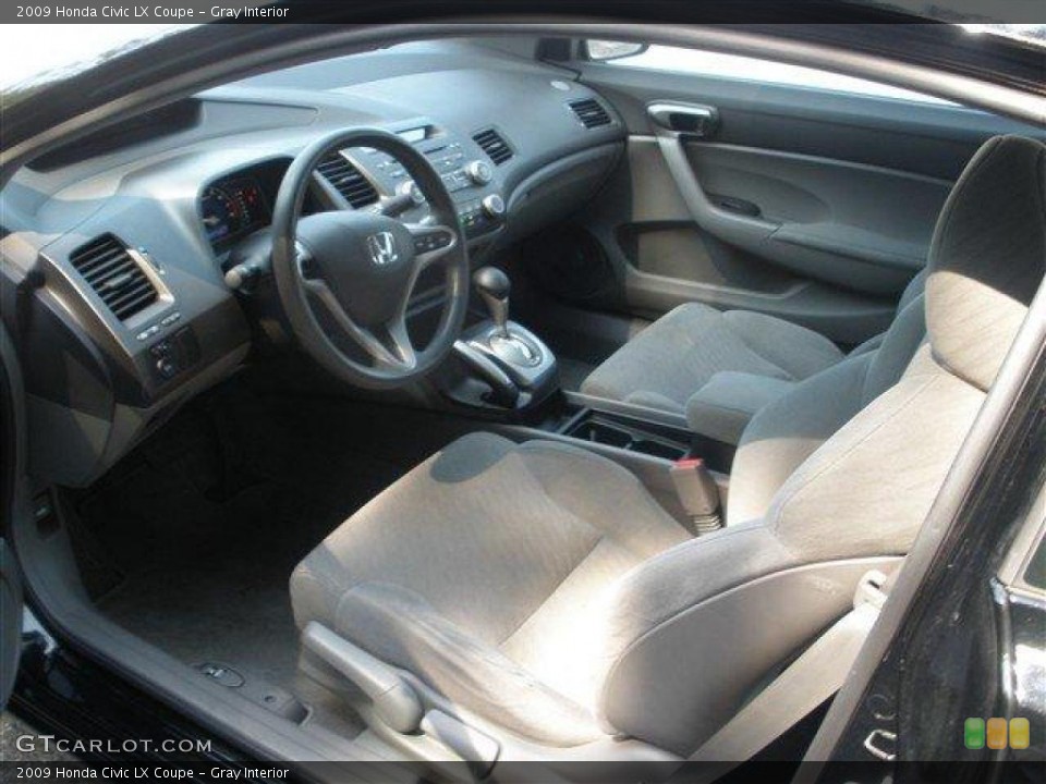 Gray Interior Prime Interior for the 2009 Honda Civic LX Coupe #39107193