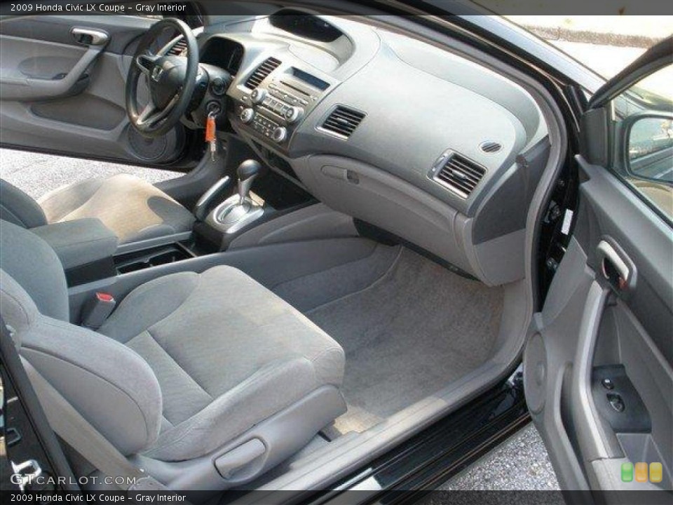 Gray Interior Dashboard for the 2009 Honda Civic LX Coupe #39107221