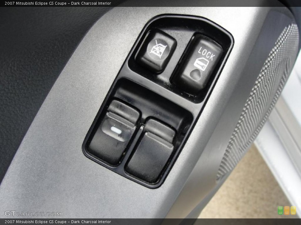 Dark Charcoal Interior Controls for the 2007 Mitsubishi Eclipse GS Coupe #39108701