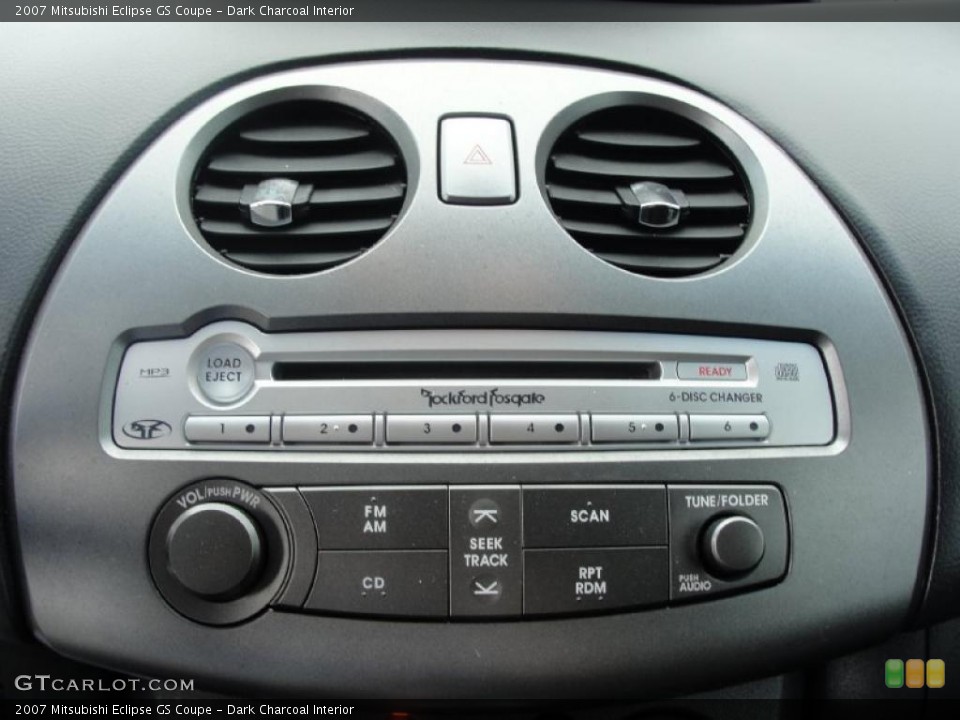Dark Charcoal Interior Controls for the 2007 Mitsubishi Eclipse GS Coupe #39108805