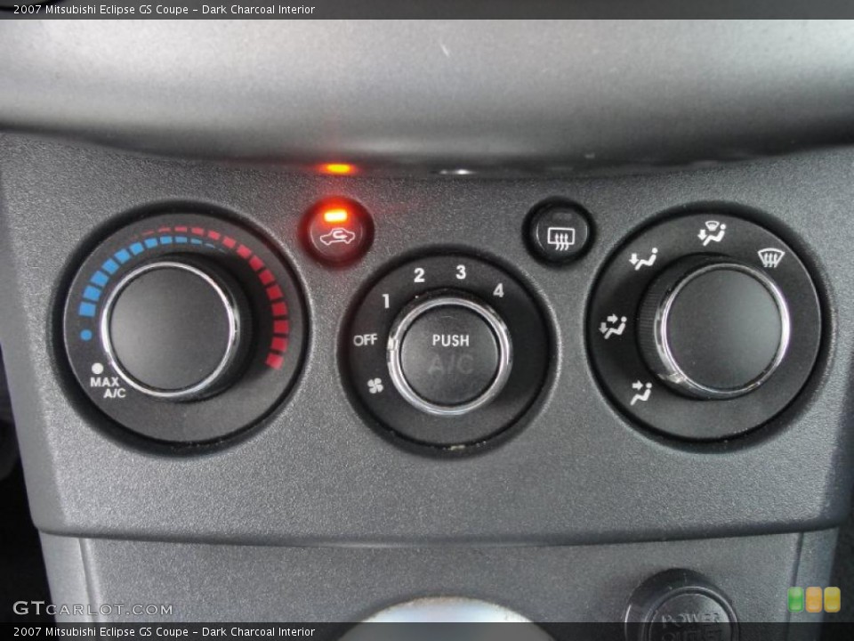 Dark Charcoal Interior Controls for the 2007 Mitsubishi Eclipse GS Coupe #39108817