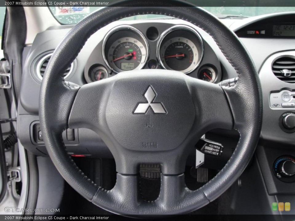 Dark Charcoal Interior Steering Wheel for the 2007 Mitsubishi Eclipse GS Coupe #39108857