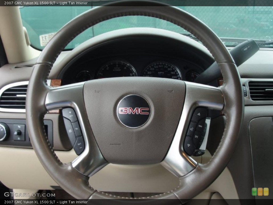 Light Tan Interior Steering Wheel for the 2007 GMC Yukon XL 1500 SLT #39109733