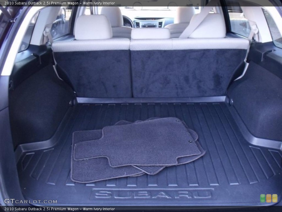 Warm Ivory Interior Trunk for the 2010 Subaru Outback 2.5i Premium Wagon #39110329