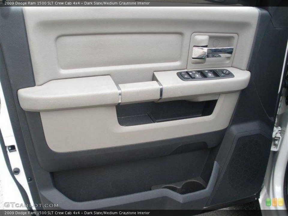 Dark Slate/Medium Graystone Interior Door Panel for the 2009 Dodge Ram 1500 SLT Crew Cab 4x4 #39110349
