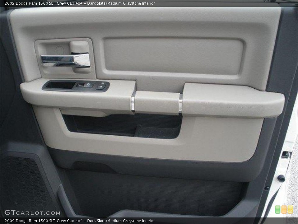 Dark Slate/Medium Graystone Interior Door Panel for the 2009 Dodge Ram 1500 SLT Crew Cab 4x4 #39110413