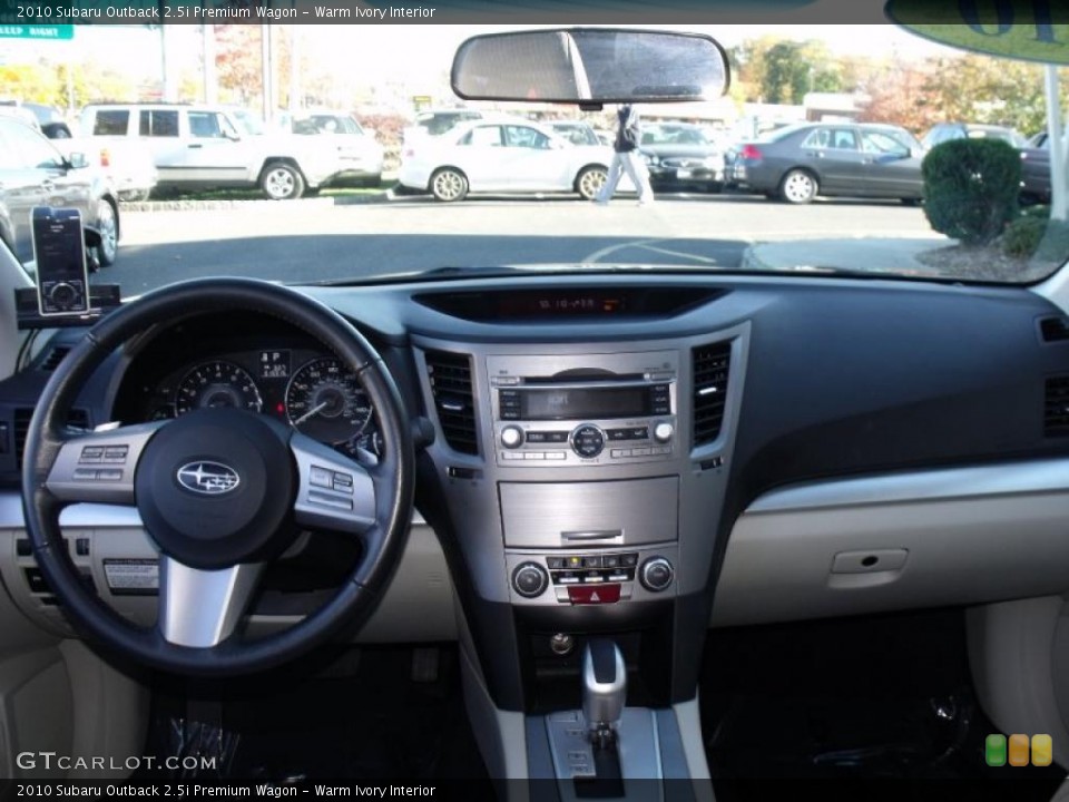 Warm Ivory Interior Dashboard for the 2010 Subaru Outback 2.5i Premium Wagon #39110457